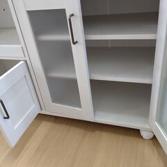 リユースのサカイ浦和店 【F174】★レンジ台 キャスター付き ホワイトの画像