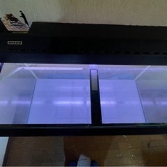 🐟90センチ水槽、台、ライト3点セットの画像