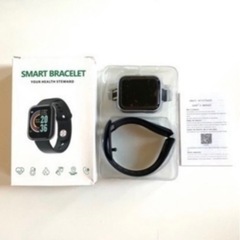 smart bracelet 多機能　シルバーブラックの画像