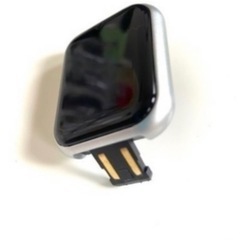 smart bracelet 多機能　シルバーブラックの画像