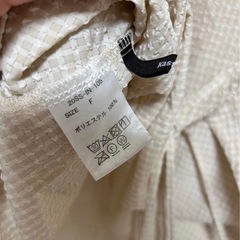 【おまとめ割可】KASTANE ベージュ ギンガムチェック 長袖ワンピースの画像
