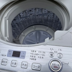 🟧洗濯機番号25 SHARP 2018年製 4.5kg 大阪市内配達無料 設置動作確認込み 保管場所での引取は値引きしますの画像