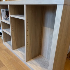 本棚　収納ボックス　可動棚の画像