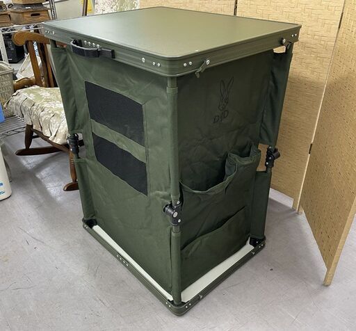DOD マルチキッチンテーブル カーキ TB1-38-KH 折りたたみテーブル 収納 コンパクト キャンプ アウトドア BBQ 札幌市