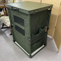 DOD マルチキッチンテーブル カーキ TB1-38-KH 折りたたみテーブル 収納 コンパクト キャンプ アウトドア BBQ 札幌市手稲区の画像