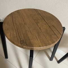 アイアンスタッキングスツール2脚セットの画像