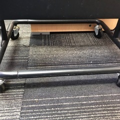 ◆早い方優先!! キャスター付きスチールワゴン　ブラックの画像