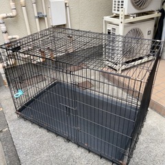 犬用ペットケージ(折りたたみ式)75cm@80cm@120cmの画像