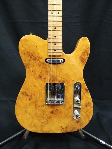 新品 オリジナル テレキャスターエレキギター　バールメープルトップ＆アッシュボディ トラ目ハードメープル指板