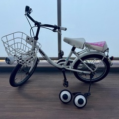 ブリヂストン 子供用自転車 16インチ ホワイトの画像