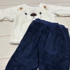 👶🏻ベビー もこもこパジャマ2点👶🏻の画像