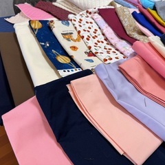 布　たくさんの画像