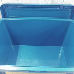 ① バックルコンテナ BL-45R アイリスオーヤマ 積み重ね 金属バックル フタ付き ブルー 西岡店 の画像