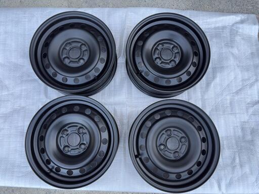 コン パッソ ルーミー 純正スチールホイール 5J-14 100-4H +35 ハブ径54 つや消しブラック