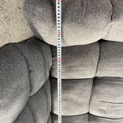 【格安】二人がソファー グレー 角度調整 脚付き 人気 早い者勝ち 引取歓迎 配送OKの画像