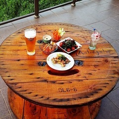 ケーブルドラム 木製 φ600×高さ400 DIY・テーブル・ガーデンインテリアの画像