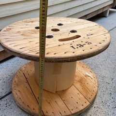 ケーブルドラム 木製 φ600×高さ400 DIY・テーブル・ガーデンインテリアの画像