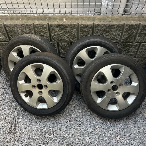 軽バン カスタム　スズキ ワゴンR 純正ホイール 14インチ 4本セット 155/65R14 タイヤ付き　スタッドレス　4.5J　ハイゼット　エブリー