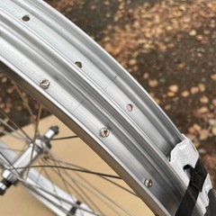 26インチ自転車用アルミリムリア（後
）ホイール　スペア付きの画像