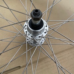 26インチ自転車用アルミリムリア（後
）ホイール　スペア付きの画像