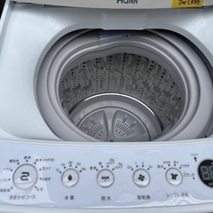 🟧洗濯機番号32 Haier 2019年製 4.5kg 大阪市内配達無料 設置動作確認込み 保管場所での引取は値引きしますの画像