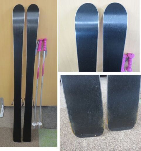 130㎝ SWALLOW ジュニアスキー Re：fine Jr. 3点セット 205ー301mm スキー板 ビンディング ポール95㎝ ピンク 札幌 北20条店 130㎝ SWALLOW ジュニアスキー Re：fine Jr. 3点セット 205ー301mm