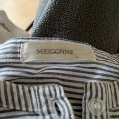 メイコン meiconnn ストライプシャツ　Lの画像