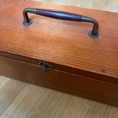 木製アンティークボックス　小物入れの画像