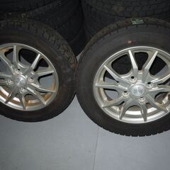 155ｘ65ｘ13　アルミホイール付き　スタットレスタイヤの画像