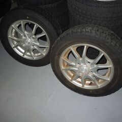 155ｘ65ｘ13　アルミホイール付き　スタットレスタイヤの画像