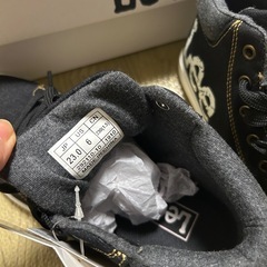 Lee ブラック スニーカー 23.0cmの画像