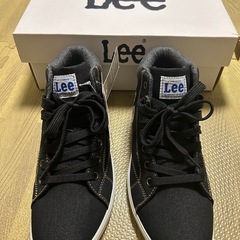 Lee ブラック スニーカー 23.0cmの画像