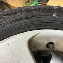 早い者勝ち！195/60/R16 タイヤホイールセット4本！2024年製！セレナ純正ホイール！コミコミ2.2万円！の画像