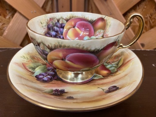 【愛品館 江戸川店】エインズレイ オーチャードゴールドカップ＆ソーサー 本体のみ ID:102-028634-007