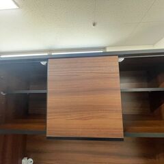 【ジャングルジャングル滋賀草津店】ジモティ来店特価‼ 食器棚 土井インテリア ブラウン J-251079の画像