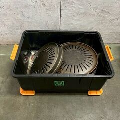 ロストル 12枚 セット まとめ まとめ売り 業務用 焼肉プレート 鉄板 網焼き グリルプレート 飲食 丸型 ② A0753YGの画像