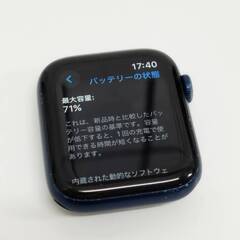 Apple Watch Series 6/GPS/44mm/A2292/ブルー〈M00J3J/A〉の画像