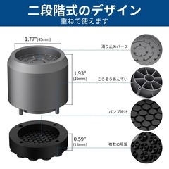 洗濯機用 防振かさ上げ台 8個入り 底上げ 防振ゴム 洗濯機置き台の画像