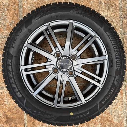 ★ブリヂストン VRX3Z 155/65R14 78Q　4本セット ホイル付