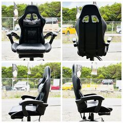 【‼️✨大幅値下げ✨‼️】Victone ゲーミングチェア✨リクライニング＆オットマン付き✨簡易清掃・現状品‼️の画像