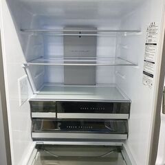 高年式 2024年製 AQUA/アクア 4ドア冷蔵冷凍庫 433L 右開き AQR-V43R(S) 大容量冷凍室 ① チタンシルバー 中古家電 店頭引取歓迎 uR10180の画像