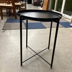 K2510-401 IKEA GLADOM トレイテーブル ブラック キズ汚れ有りの画像