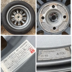 ★ブリヂストン VRX3Z 155/65R14 78Q　4本セット ホイル付 の画像