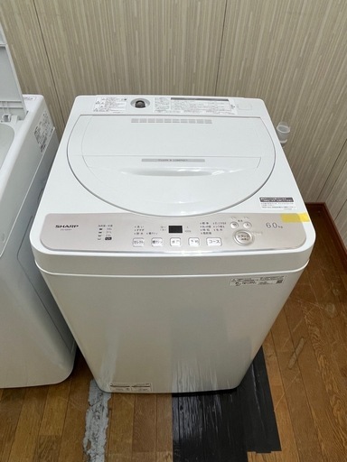 #31 キズあり大特価!! 2024年 SHARP 6.0kg ES-GE6H-N 全自動電気洗濯機