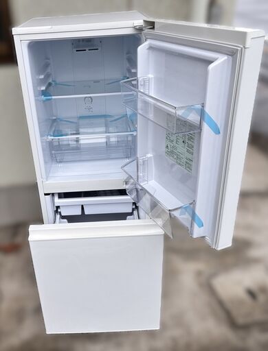 無印良品 ノンフロン電気冷蔵庫 MJ-R13B   2021年製 取扱説明書あり 通電・動作確認済   2ドア 126L 右開き ホワイト