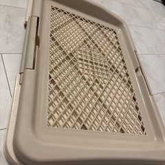 ペット　トイレトレー　ベージュ　46cm×33cmの画像