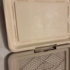 ペット　トイレトレー　ベージュ　46cm×33cmの画像