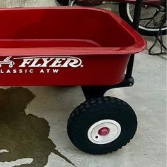 中古 ラジオフライヤー RADIOFLYER スチール 4輪 深底 ワゴン ビックレッドクラシックATW カート アウトドア アメリカン     の画像