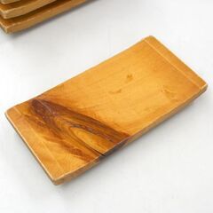 中古 天然木 寿司下駄 刺身盛り台 幅24×奥行12.5×高さ3cm 5台セット 寿司盛台 業務用 すしげた 札幌市 清田区 平岡の画像