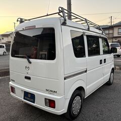 【総額コミコミ】広島発プライムゲート24年スクラムバン　バスター（エブリィバン　ジョインOEM ）法人ワンオーナー　ルーフキャリア　オートマ　ハイルーフ　禁煙車　パワーウィンドウ　ドラレコ　エアバック　タイミングチェーン　ディーラー系オートオークション仕入　軽バン　格安の画像